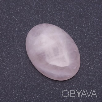 Фурнитура Кабошон натуральный камень Розовый кварц овал р-р 2,5х3,5см купить опт. . фото 1