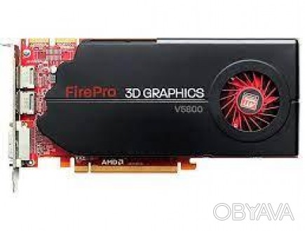 Б/у Видеокарта AMD Radeon FirePro V5800 1GB GDDR5 128-Bit Гарантией 1 мес. Б/у к. . фото 1