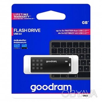 Виробник GoodramМодель 16GB UME3 Black USB 3.0Артикул UME3-0160K0R11Тип Класичні. . фото 1