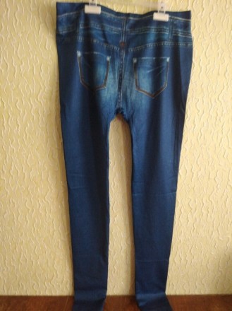 Женские новые леггинсы ,лосины под джинс .
Ткань тянется , рисунок имитация кар. . фото 2