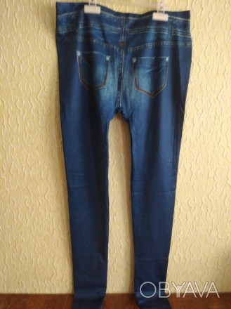 Женские новые леггинсы ,лосины под джинс .
Ткань тянется , рисунок имитация кар. . фото 1