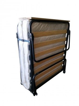 Раскладушка-кровать ортопедическая на ламелях с матрасом и чехлом автоматический. . фото 3
