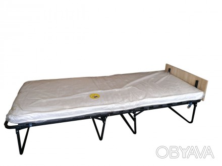 Раскладушка-кровать ортопедическая на ламелях с матрасом и чехлом автоматический. . фото 1