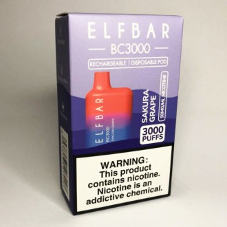 Одноразовая Pod система Elf Bar BC3000 с перезаряжаемой батареей емкостью 650 мА. . фото 9