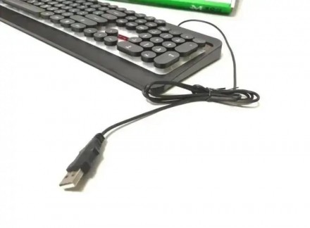 
 Игровая клавиатура М300 - проводная клавиатура с LED подсветкой классического . . фото 3