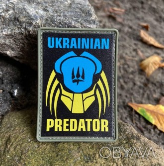 ПВХ шеврон “Ukrainian Predator”bk/wh
тип:morale patch
Колір:чорно-білий
Спосіб в. . фото 1