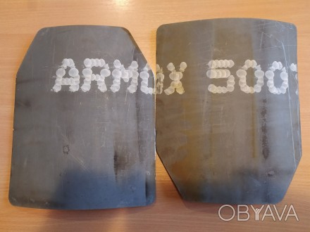 1. Характеристики бронепластины Армокс-500Т 250 x 300 x 6,5 мм класс 4
Материал:. . фото 1