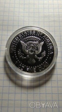 Памятна монета США Джон Кеннеді 1964. Розмір: 40*3 мм. Матеріал: silver plated a. . фото 1