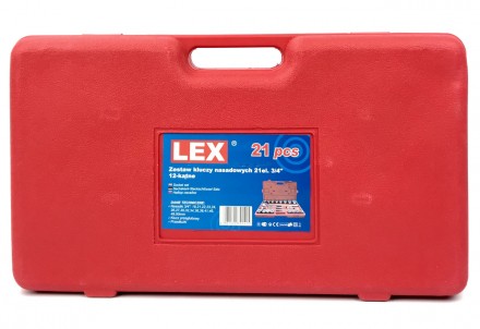 Набор инструментов для грузовых автомобилей LEX 3/4" 12-гранные - это качество, . . фото 4