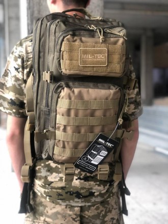 Тактический армейский рюкзак MIL-TEC ASSAULT Large 36 л. olive/coyote ОРИГИНАЛ!
. . фото 5