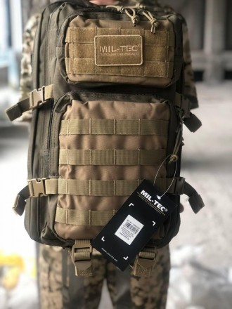 Тактический армейский рюкзак MIL-TEC ASSAULT Large 36 л. olive/coyote ОРИГИНАЛ!
. . фото 2