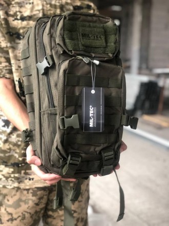 Тактический армейский рюкзак MIL-TEC ASSAULT Small 20 л. olive ОРИГИНАЛ!
Тактиче. . фото 2