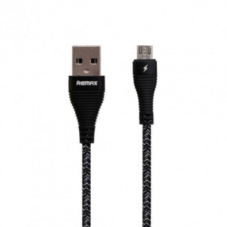 Lightning кабель 1,2 м micro Usb Black Remax RC-139m-Black отличное решение для . . фото 2