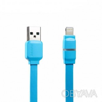 Інноваційний плоский кабель Remax USB Cable Breathe Lightning 1m для смартфонів . . фото 1