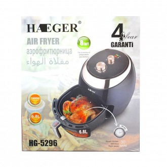 Аэрофритюрница Haeger HG-5296 Аэрофритюрница Haeger HG-5296 умеет готовить огром. . фото 4