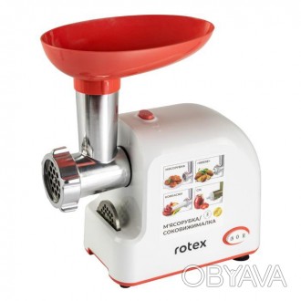 Мясорубка электрическая Rotex Tomato Master RMG190-W Функциональная и высокопрои. . фото 1