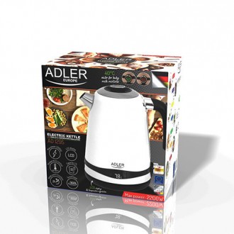 Чайник електричний Adler AD-1295-White
 Adler AD-1295-White – це інноваційний ча. . фото 8