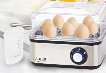 Яйцеварка Adler AD-4486 - многофункциональный девайс для варки яиц 3-х степеней . . фото 7
