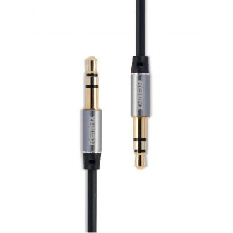 Кабель Audio AUX RM-L200 miniJack 3.5 male to male 2.0 м, black Remax 320102. Київ. фото 1 Кабель Audio AUX RM-L200 miniJack 3.5 male to male 2.0 м, black Remax 320102. Київ. фото 1