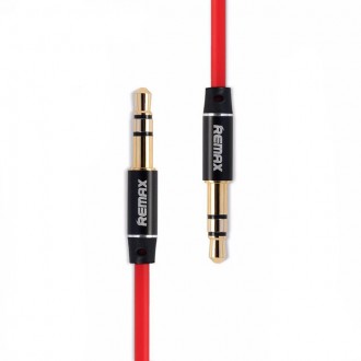 Кабель Audio AUX RM-L200 miniJack 3.5 male to male 2.0 м red Remax 320103. Київ. фото 1 Кабель Audio AUX RM-L200 miniJack 3.5 male to male 2.0 м red Remax 320103. Київ. фото 1