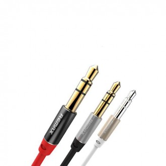 Кабель Audio Remax AUX RM-L100 miniJack 3.5 male to male 1.0 м black. Київ. фото 1 Кабель Audio Remax AUX RM-L100 miniJack 3.5 male to male 1.0 м black. Київ. фото 1