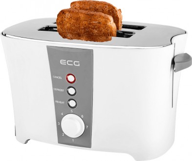 Тостер Ecg ST-818 позволит быстро приготовить гренки с хрустящей корочкой. Тосте. . фото 4
