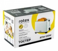 Тостер Rotex RTM120-W Тостер Rotex RTM120-W оснащен двумя классическими отделени. . фото 4