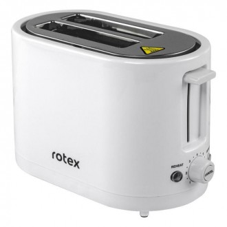 Тостер Rotex RTM130-W Тостер Rotex RTM130-W оснащен двумя классическими отделени. . фото 2