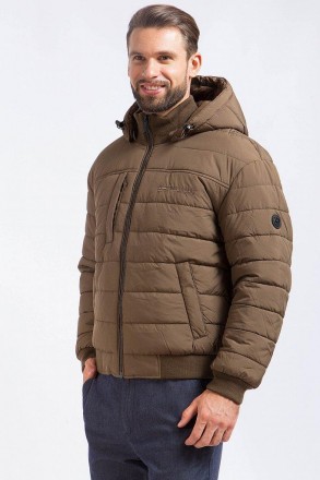 Короткая мужская зимняя куртка Finn Flare с манжетами на рукавах и по низу издел. . фото 2