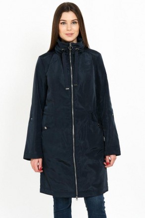 Длинное пальто женское от финского бренда Finn Flare. Модель прямого кроя имеет . . фото 2