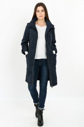 Длинное пальто женское от финского бренда Finn Flare. Модель прямого кроя имеет . . фото 4