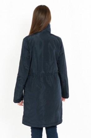 Длинное пальто женское от финского бренда Finn Flare. Модель прямого кроя имеет . . фото 3