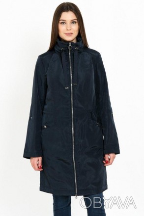Длинное пальто женское от финского бренда Finn Flare. Модель прямого кроя имеет . . фото 1