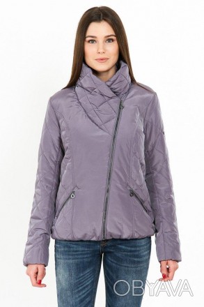 Короткая куртка женская от финского бренда Finn Flare. Детали: частичный стеганы. . фото 1