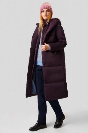 Длинное пуховое пальто женское от финского бренда Finn Flare. Пуховик выполнен и. . фото 5