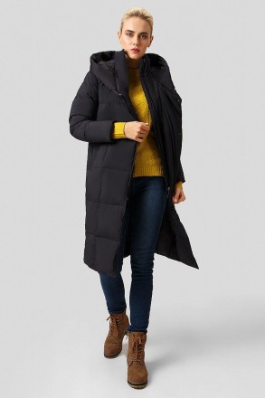 Длинное пуховое пальто женское от финского бренда Finn Flare. Пуховик выполнен и. . фото 5