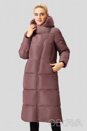 Длинное пуховое пальто женское от финского бренда Finn Flare. Пуховик выполнен и. . фото 1