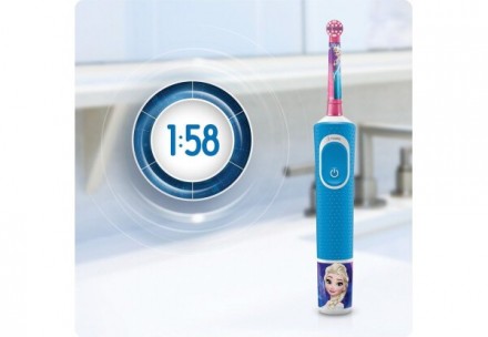 Детская электрическая зубная щетка Oral-B D100-413-2K Приучить детей чистить зуб. . фото 3