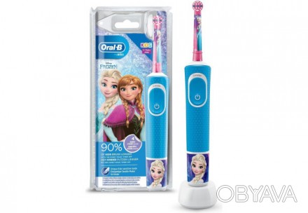 Детская электрическая зубная щетка Oral-B D100-413-2K Приучить детей чистить зуб. . фото 1