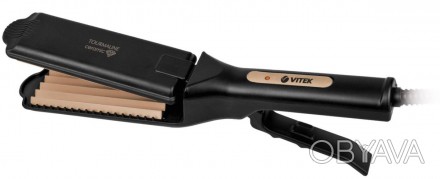 Стайлер Vitek 8407 это профессиональные электрощипцы. Ширина пластин 45 мм. Плас. . фото 1
