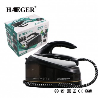 Праска парова на підставці Haeger HG-1242 3000 Вт
 
Праска з парою HG-1242 3000 . . фото 4