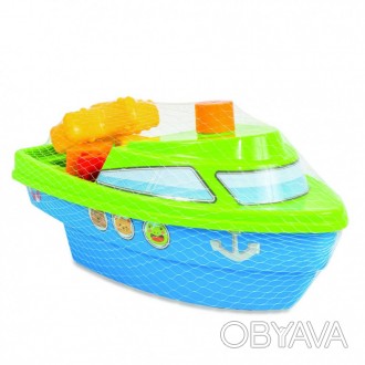 Развивающая игрушка "Кораблик" сочетает в себе функции игрушки и сортера. Корабл. . фото 1