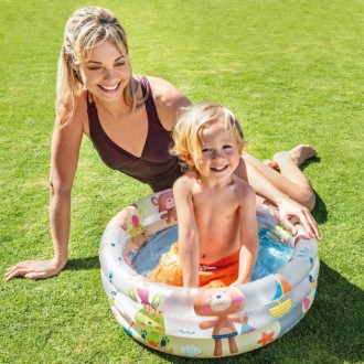 Дитячий надувний басейн Звірята від виробника Intex Особливістю цієї нової модел. . фото 4