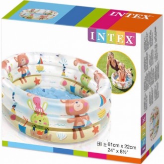 Дитячий надувний басейн Звірята від виробника Intex Особливістю цієї нової модел. . фото 3