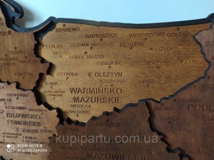 Ручная работа от Гранд Презента. Многослойная, рельефная карта Польши. Изготовле. . фото 5