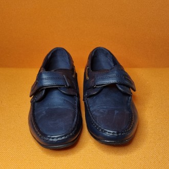 Продам туфли из искусственной кожи, темно-синего цвета, Р.35, длина стельки 23 с. . фото 2