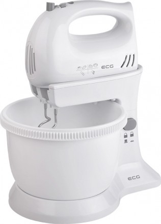 Миксер Ecg RSM-02 белого цвета, сочетает в себе возможности ручного и стационарн. . фото 2