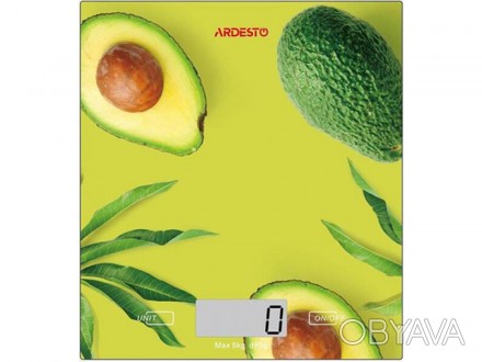 Весы кухонные Ardesto SCK-893-Avocado Цифровые кухонные весы Ardesto SCK-893-Avo. . фото 1