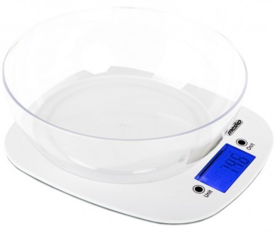 Електронні кухонні ваги Mesko з максимальним навантаженням 5 кг і точністю до 1 . . фото 2