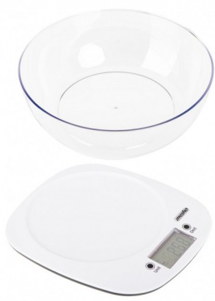 Електронні кухонні ваги Mesko з максимальним навантаженням 5 кг і точністю до 1 . . фото 4